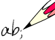 ab: pencil
